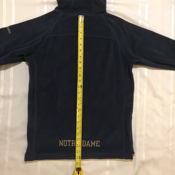 Columbia Notre Dame Embroidered Hoodie Youth Large - Picture 5 of 8